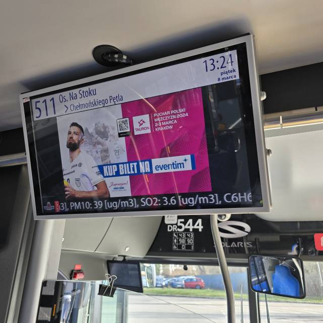 Reklama Tram TV Puchar Polski w piłce siatkowej mężczyzn